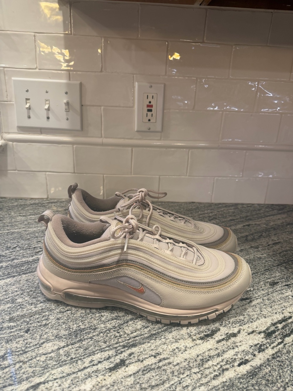 Mens Nike Air Max 97 Bone Biege DX3947-200 Size 12.5